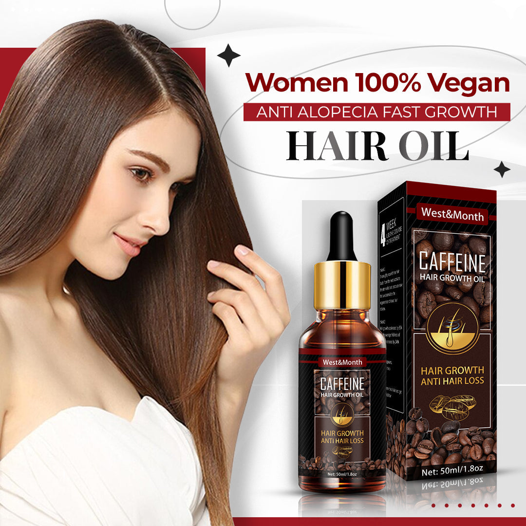 100 % veganes Koffein-Anti-Alopezie-Haarserum für schnelles Haarwachstum