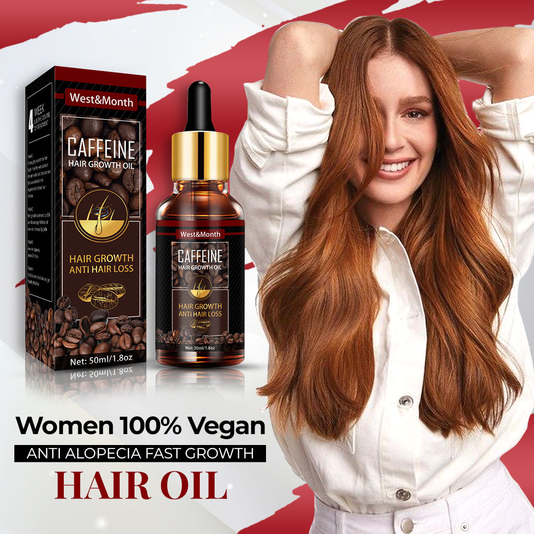 100 % veganes Koffein-Anti-Alopezie-Haarserum für schnelles Haarwachstum