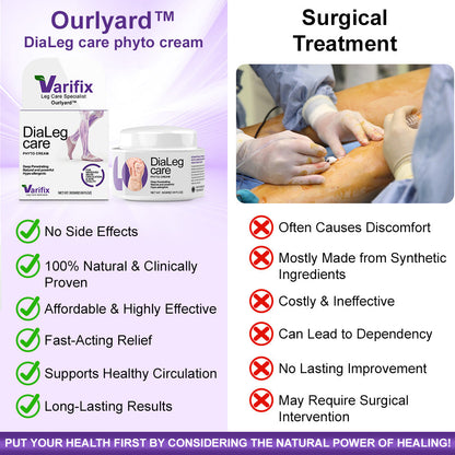 👑✅𝐍𝐇𝐒-𝐀𝐏𝐏𝐑𝐎𝐕𝐄𝐃 - 𝐎𝐮𝐫𝐥𝐲𝐚𝐫𝐝®𝐃𝐢𝐚𝐋𝐞𝐠 𝐂𝐚𝐫𝐞 𝐏𝐡𝐲𝐭𝐨 𝐂𝐫𝐞𝐚𝐦 - Helps Treat Varicose Veins, Swelling, Cramps, and Leg Pain