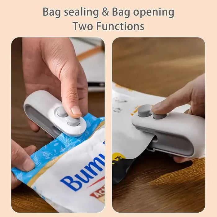 💥 Final Sale Alert: 49% OFF ✨ Compact 2-in-1 Rechargeable Magnetic Snack Sealer Perfect for Your Kitchen!