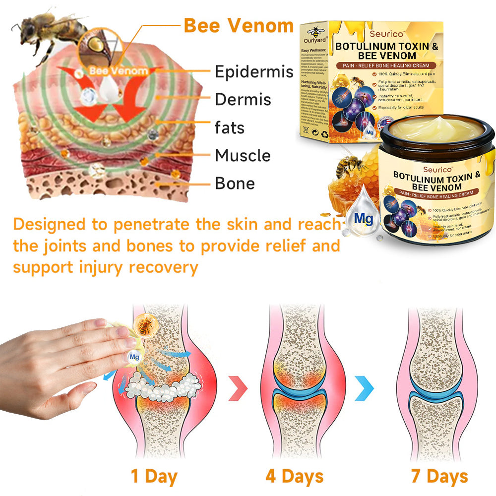 Seurico™ Botox &amp; Bienengift-Creme zur schnellen Knochenreparatur 