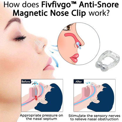 Fivfivgo™ Anti-Snore Magnetic Nose Clip