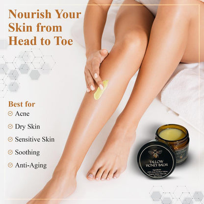 Organic Beef Tallow Honey Balm